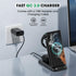 for Samsung Wireless Charger, 3 in 1 Charging Station for Galaxy S23 S22 S21 S20 Ultra FE/Note 20 10/Z Flip Fold Series,Watch 5 Pro/5/4/3/Active 2...