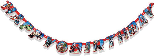 Unique Birthday Jointed Banner - 6.5', Avengers, 1 Pc...