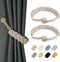 BEL AVENIR Curtain Tiebacks Magnetic Woven Curtain Holdback Drapery Tie-back (Blush-2Pack)...