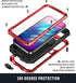 iPhone 14 Pro Max Metal Bumper Silicone Case iPhone 14 Pro Max Case with Stand Built-in Screen Protector Gorilla Glass Hybrid Military Shockproof ...