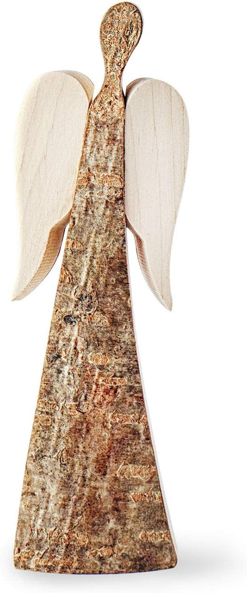 Wooden Angel Figurine, Rustic Angel Figurines in Memory of Loved One, Guardian Angel Statue, Christmas Angel Decor, Bereavement Gifts, Condolence ...