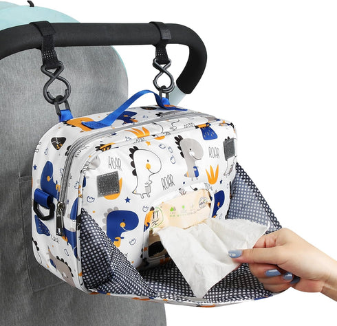 Accmor Stroller Organizer, Universal Stroller Organizer with Insulated Cup Holder Pocket, Dual Purpose Large Capacity Stroller Bag Caddy, Stroller...