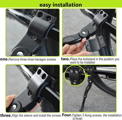 Fat-Cat Adjustable Aluminum Alloy Bicycle Stand for 22"24" 26"28" Mountain Bike/Road Bike/BMX/MTB/City Commuter Bike/Kids Bike/Sport Bike / 700 Ro...