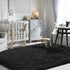 Terrug Black Fluffy Area Rug for Bedroom, 4x6 Ft Tie-Dyed Shag Throw Rugs, Soft Machine Washable Plush Carpet with Non Slip Backing for Girls Kids...