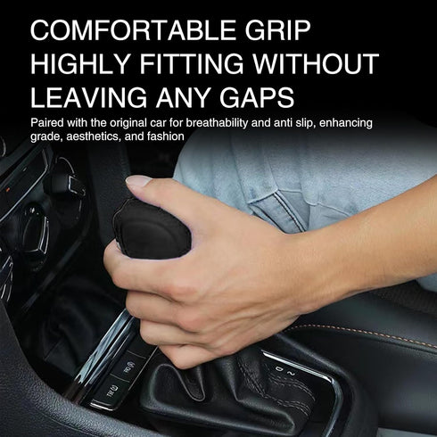 2 PCS Car Shift Knob Cover, Silicone Gear Lever Cover, Anti-Slip Protective Cover, Shifting Head Cover Replacements, Automotive Decor Kit, Univers...