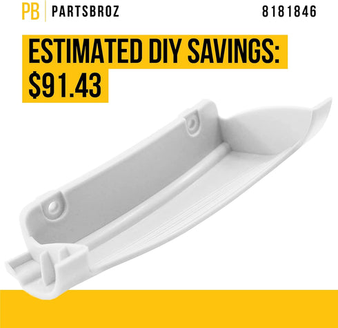 WP8181846 8181846 Whirlpool Washer Door Handle Duet Washing Machine Replacement Model GHW9150PW4 GHW9100LW2 GHW9100LW1 GHW9150PW1 GHW9200LW GHW9300PW4 GHW9400PW4 GHW9150PW3