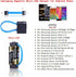 Portable Magnetic AA/AAA Battery Micro USB Emergency Charger for Android Phone, Black, 1 Pc......
