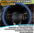 Stretch Elastic Steering Wheel Cover, All-Season Comfort, Warm in Winter & Cool in Summer, Universal 15 Inch Microfiber Breathable Ice Silk, Anti-...