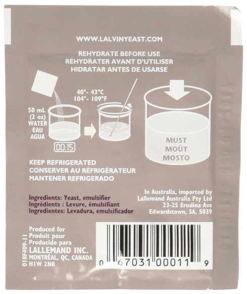 Lalvin Wine Yeast EC-1118 10pk...