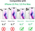 Compatible with iPhone 15 Pro/iPhone 15 Pro Max Camera Lens Protector, Anti-Scratch Lens Cover 9H Tempered Glass Metal Camera Screen Protector Sho...