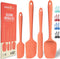 Silicone Spatula Set - 4-Piece Rubber Spatulas Silicone Heat Resistant 600°F for Everyday Task - Seamless Design Kitchen Spatulas for Nonstick Coo...
