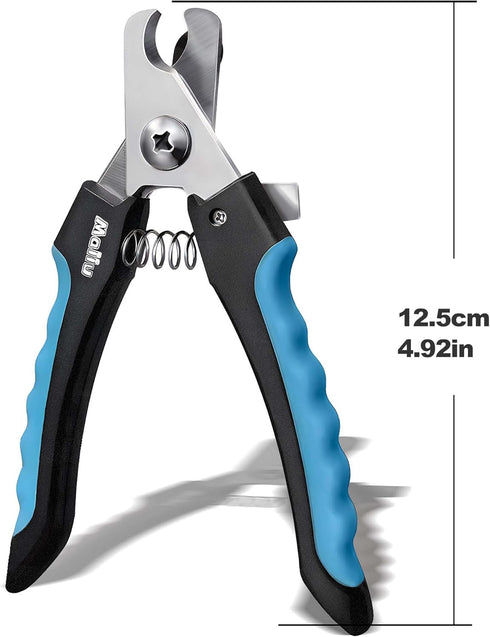 Dog & Cat Nail Clippers, Pet Nail Clipper and Trimmer with Safety Guard to Prevent Over Cutting, Grooming Razor Sharp Blades with Nail File for Sm...
