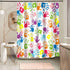 Handprint Bathroom Curtain Watercolor Rainbow Color Bathroom Curtain for Kids Bathroom Curtain, Washable Polyester Fabric Shower Curtains, 72 X 72...
