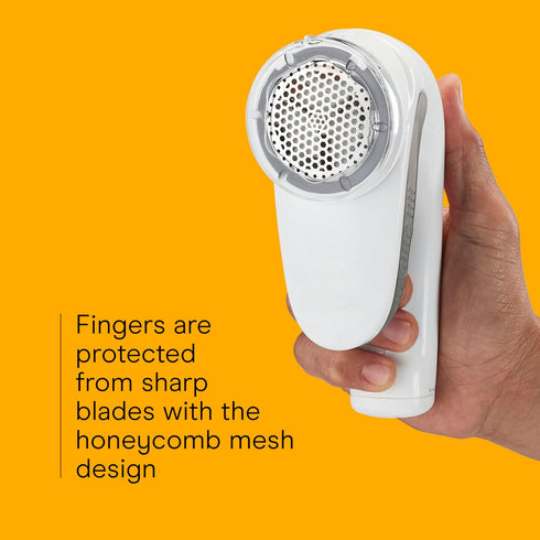 Conair Fabric Shaver and Lint Remover, Rechargeable Portable Fabric Shaver, White...