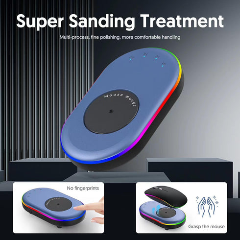 Ultra Slim Mouse Mover with Adjustable Interval Timer, Undetectable & Noiseless Jiggler Simulates Realistic Movement, Driver-Free Shaker for Keepi...