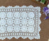 Damanni Cotton Handmade Crochet Lace Table Runner Doilies Dresser Scarves for bedrooms,19 Inch by 35 Inch?White...