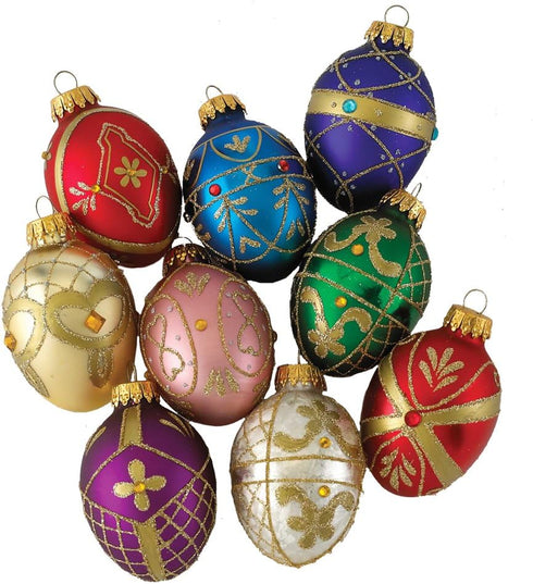 Kurt S. Adler YAMGG0517 Egg Ornament, 45mm, Glass For Christmas...