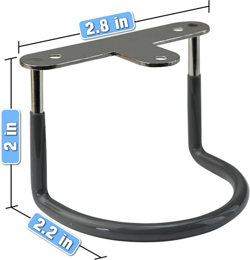 Skywin Rubberized Under Desk Laptop Mount - 3 Racks in 1 Set to Hold Under Desk Laptop Holder Organizer Rack with Screws (Laptop Not Included)...