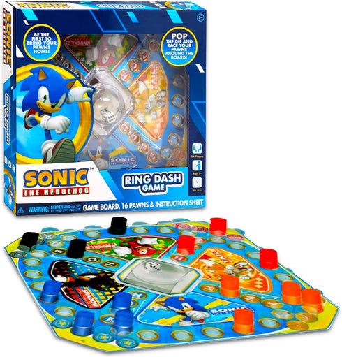 Sonic The Hedgehog Pop Up Board Game - Bundle with Sonic Board Game for Kids with Pop Up Dice Plus Stickers, More | Sonic The Hedgehog Games for B...