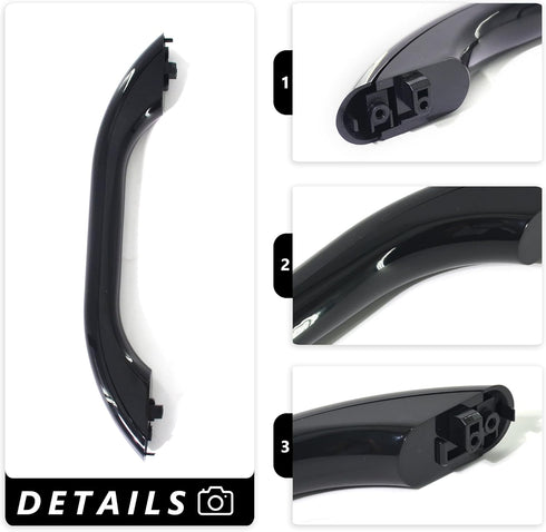 WB15X10144 Microwave Door Handle Black Compatible with GE Microwaves Replaces AP3792823,1085689, AH952973 Oven Replacement Parts Kitchen Appliance...