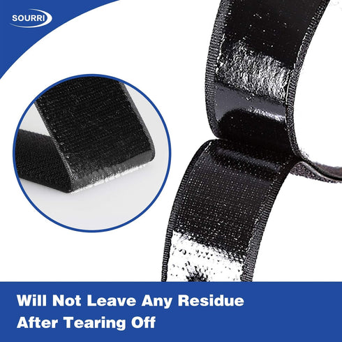 3/4 Inch x 26 Feet Hook and Loop Tape Sticky Back Fastener Roll, Nylon Self Adhesive Heavy Duty Strips Fastener for Home Office School Car and Cra...