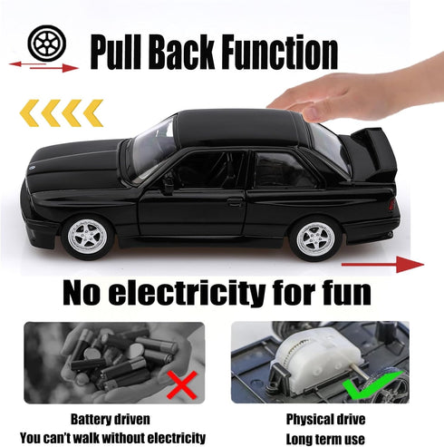1/36 Scale 1987 BMW M3 Diecast Model Cars,Pull Back Vehicles BMW Toy Cars,Cars Gifts for Boys Girls...