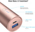 BONAI Portable Charger USB C 5000mAh Small Power Bank Cellphone Battery Charger for iPhone 15 14 13 12 11 X Samsung Huawei (USB A to USB C Chargin...