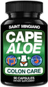 Cape Aloe Colon Cleanse, Detox & Flush - 90 Capsules. Gentle Constipation Relief and Bowel Movement Acting as Natural Herbal Laxative - Supports B...