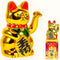 Lucky Cat Fortunes - Gold Waving Feng Shui Cat for Store Decoration...