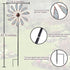 Outdoor Wind Spinner 33" Metal Wind Sculpture Waterproof Fluorescence Wind Spinners for Garden Patio Lawn Decoration...