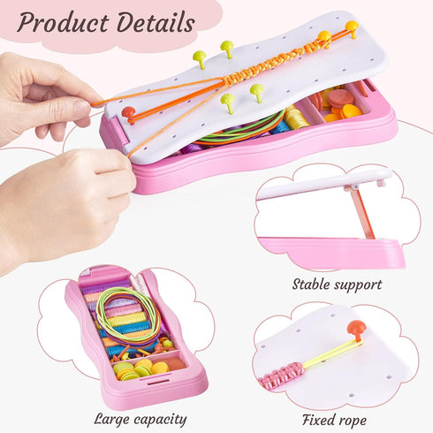 Dahey Friendship Bracelet Making Kit for Girls - DIY Arts and Crafts Birthday Gifts for 7-12 Years old Kids, Multi-coloured Bracelets String Jewel...