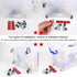 Mini Caster Wheels 0.5 Inch Low Profile Nylon Tiny Swivel Casters, Steel Top Plate Self Adhesive Caster Wheels for Small Appliances, Furniture, To...