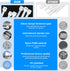 White Zip Ties 12 Inch 100 Pack Clear Tensile Strength 60 lbs UV Resistant Industrial Cable Ties Self Locking Zipties Wire Ties Wrap Indoor Outdoo...