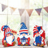 3 Pieces Patriotic Table Decorations American Gnome Wooden Signs Wood Freestanding Table Centerpieces for American Independence Day Memorial Day V...