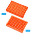 PATIKIL 96 Wells PCR Tube Rack for 0.2ml Test Strips Tubes, 4pcs Waterproof Tubes Filling Tray Centrifuge Tube Holder, Orange...