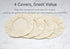 4 Pack sourdough bowl cover, Organic Reusable Cloth bowl cover for proofing, fits 5”-8.5” Diameter bowl and Jar mouth - Unbleached, Perfect for Fe...
