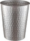 Monarch Abode Pewter Hand Hammered Metal Wastebasket for Home Office Bedroom, Decorative Waste Basket, Modern Bathroom Garbage Can, Durable & Deco...
