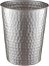 Monarch Abode Pewter Hand Hammered Metal Wastebasket for Home Office Bedroom, Decorative Waste Basket, Modern Bathroom Garbage Can, Durable & Deco...