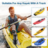 Kayak Cup Holder with Rubber Tab, Multifunctional Kayak Water Bottle Holder Drink Holder, Phone Holder, Fishing Tool, Kayak Track Mount Install, K...