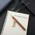 Cobee Vintage Wooden Ballpoint Pens, Handcrafted Wood Rollerball Pen with 2 0.5mm Black Ink Refills and Gift Box Luxury Fine Point Sign Pen for Jo...