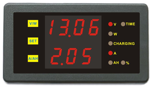 DC 0-90V 0-30A Voltage Current Capacity Power Combo Meter Battery Charge Discharge Monitor...