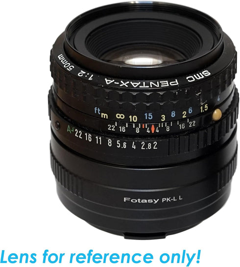 Fotasy PK Lens to L Adapter, Copper, K Mount Lens to L Mount, Compatible with Panasonic S1 S1H S1R S4 S5 Leica SL SL2 TL2 TL Leica T Sigma fp fp L...