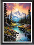 Stamped Cross Stitch Kits - Mountain Tree Landscape Embroidery Kits for Beginners Adults,11 CT Patterns Dimensions Counted Cross Stitch Kits Arts ...