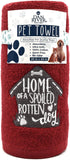 DAN RIVER Dog Towels for Drying Dogs Large, 100% Cotton Puppy Bath Towel, Ultra Soft 450 GSM Super Absorbent Quick Dry Pet Grooming Supplies, 20x4...