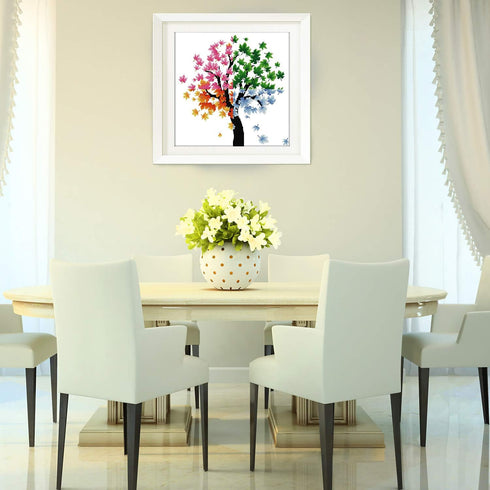 ITSTITCH Counted Cross Stitch Kits for Adults 21x21 inch Holiday Gift Easy Cross-Stitching NO Pattern for Home Decor, 14CT White Fabric Embroidery...