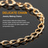KYUNHOO 32.8FT Light Gold Plated Aluminum Chain Roll with Spool 9mm Wide Rhombus Link Chains Metal Necklace Chains for Jewelry Making DIY Bracelet...