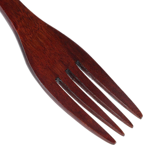 EXCEART 2 Pcs Wooden Forks Japanese Wood Dinner Forks Fruit Salad Forks Handmade Kitchen Utensil for Cooking Stirring Eating...