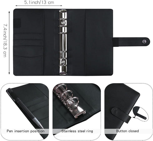 Money Saving Binder, Savings Challenges Book with for Cash Envelopes, 12pcs Zipper Envelopes A6 Budget Binder, Budget Planner for Managing Budgets...