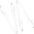Plasticpro Disposable Plastic Serving Tongs 12'' inch Durable Heavy Duty Premium Serving Utensils Clear Pack of 2...