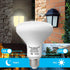 LUXON 9W BR30 Radar Motion Sensor Light Bulbs, Detector Dusk to Dawn 90W Equivalent,Smart Led Lamp Lighting,Indoor Outdoor Auto On/Off E26 Base So...